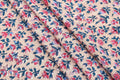 Mughal Floral Print Cotton Fabric: Indian Hand Block Print