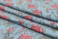 Mughal Print Cotton Fabric: Indian Floral Block Print By The Yard