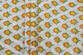 Mughal Print Cotton Fabric: Hand-Stamped Floral Dress Fabric