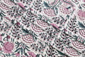 Pink Cotton Traditional Floral Hand Block Print Unstiched Material For Men's Kurta Shirts & Women's Kurti and Other Dress Material
