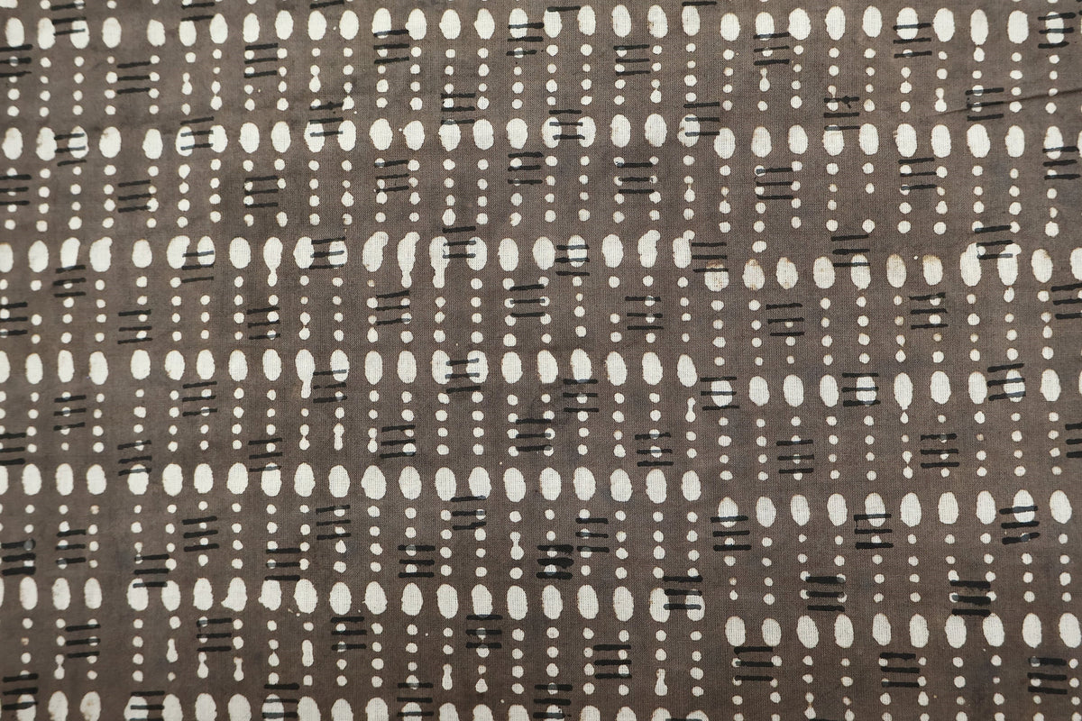 Mughal Print Cotton Fabric: Indian Hand Block Print, 44" Wide