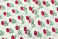 Floral Block Print Cotton Fabric: Hand Stamped Indian Fabric