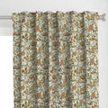 Green and Yellow Colour Hand Block Print Curtain & Drapes, Pure Cotton Fabric