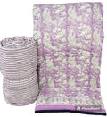 Hand-Block Printed Pure Cotton Quilt – Reversible Artisan Bedding | Lightweight Indian Cotton Jaipuri Razai | Hand-Quilted & Eco-Friendly