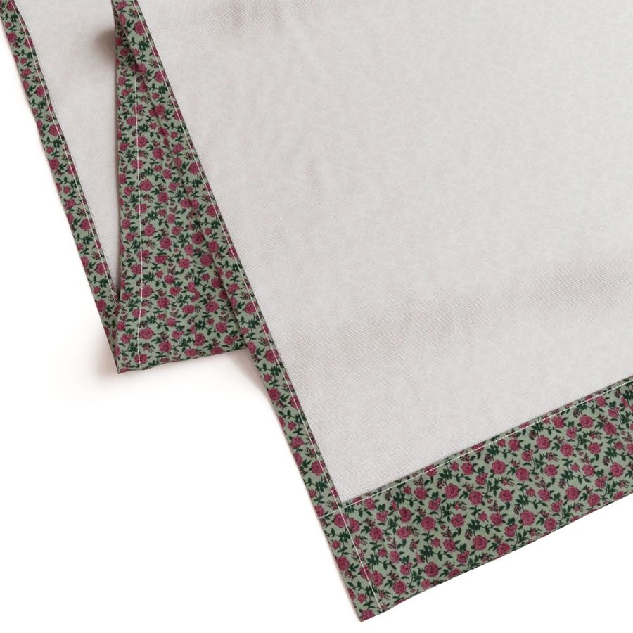 Pink and Green Colour Hand Block Print Curtain & Drapes, Pure Cotton Fabric