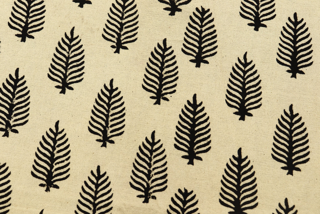 Beige and Black colour Pure cotton Indian block print fabric by the yard, Fabric sample, Indian wood block, Fabric by the meter
