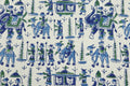 Mughal Print Cotton Fabric: Hand Stamped Indian Block Print