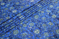 Mughal Print Cotton Fabric: Hand-Stamped Floral Dress Fabric