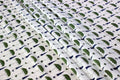 Hand Block Print Cotton Fabric: Green, Blue, and White Indian Fabric by the Yard