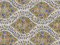 Brown and White colour Pure Cotton Block Print Fabric by the Yard, fabric by the meter, Indian Wood Block, Handstamped