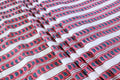 Pink Floral Hand Block Print Cotton Fabric - Indian Mughal Design