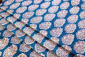 Blue Cotton Traditional Floral Hand Block Print Unstiched Material For Men's Kurta Shirts & Women's Kurti and Other Dress Material
