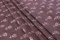 Hand Block Print Cotton Fabric: Floral Mughal Design, By The Yard