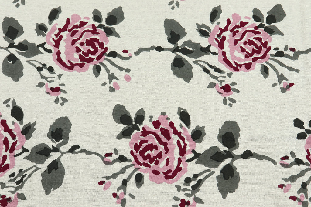 Mughal Floral Print Cotton Fabric: Indian Hand Block Fabric By The Yard