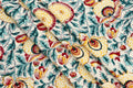 Blue and Yellow colour Pure Cotton Block Print Fabric by the Yard, fabric by the meter, Indian Wood Block, Handstamped