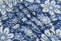 Blue and White colour Pure Cotton Block Print Fabric by the Yard, fabric by the meter, Indian Wood Block, Handstamped