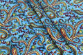 Blue colour Pure cotton Indian block print fabric by the yard, Fabric sample, Indian wood block, Fabric by the meter