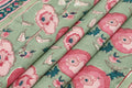 Mughal Floral Print Cotton Fabric: Hand-Stamped Indian Fabric