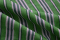 Blue & Green Floral Block Print Linen Fabric: Indian Mughal Style