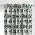 Green and White  Colour Hand Block Print Curtain & Drapes, Pure Cotton Fabric