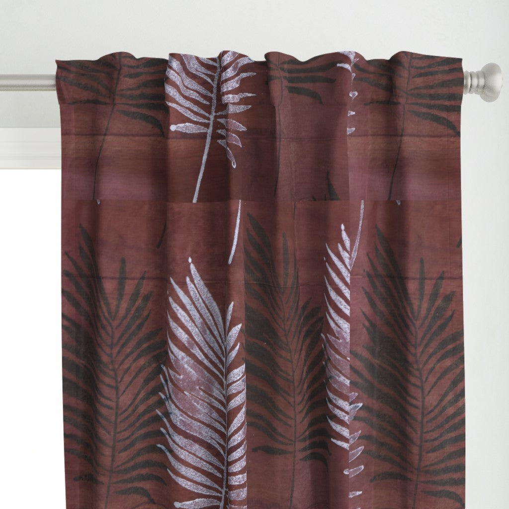 Red and Black Colour Hand Block Print Curtain & Drapes, Pure Cotton Fabric