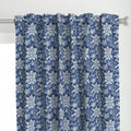 Blue and White Colour Hand Block Print Curtain & Drapes, Pure Cotton Fabric