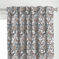 Orange and Blue Colour Hand Block Print Curtain & Drapes, Pure Cotton Fabric