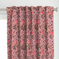 Pink and Brown Colour Hand Block Print Curtain & Drapes, Pure Cotton Fabric