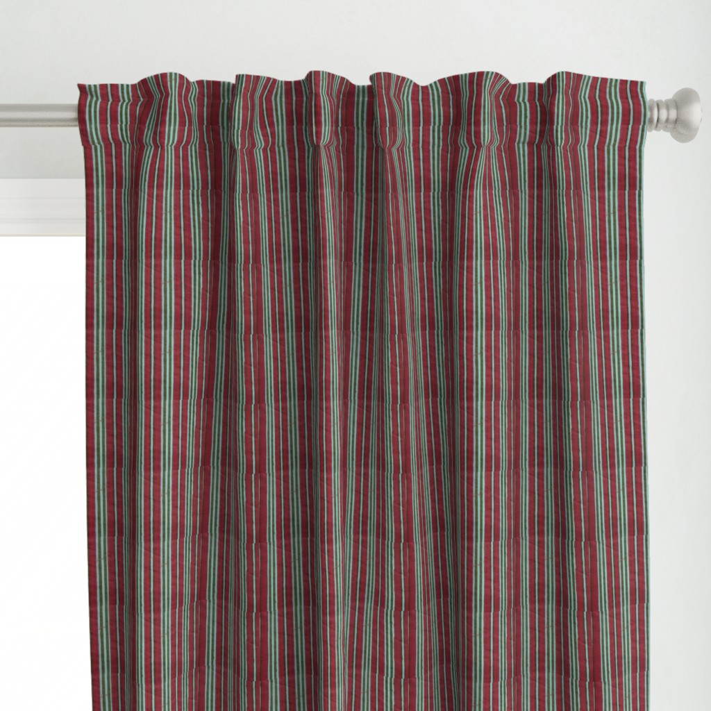 Red and Green Colour Hand Block Print Curtain & Drapes, Pure Cotton Fabric