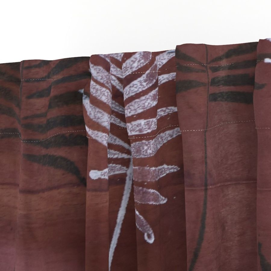 Red and Black Colour Hand Block Print Curtain & Drapes, Pure Cotton Fabric