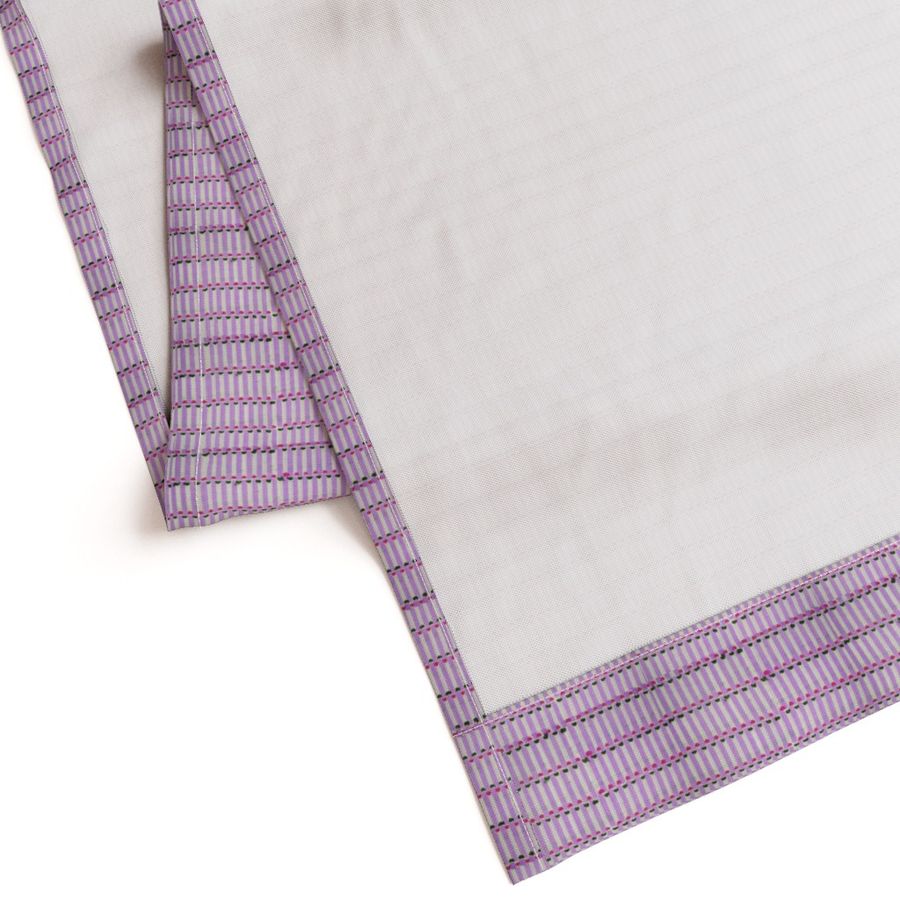 Pure Cotton Hand-Block Printed Curtains – Lavender & Purple Striped Theme