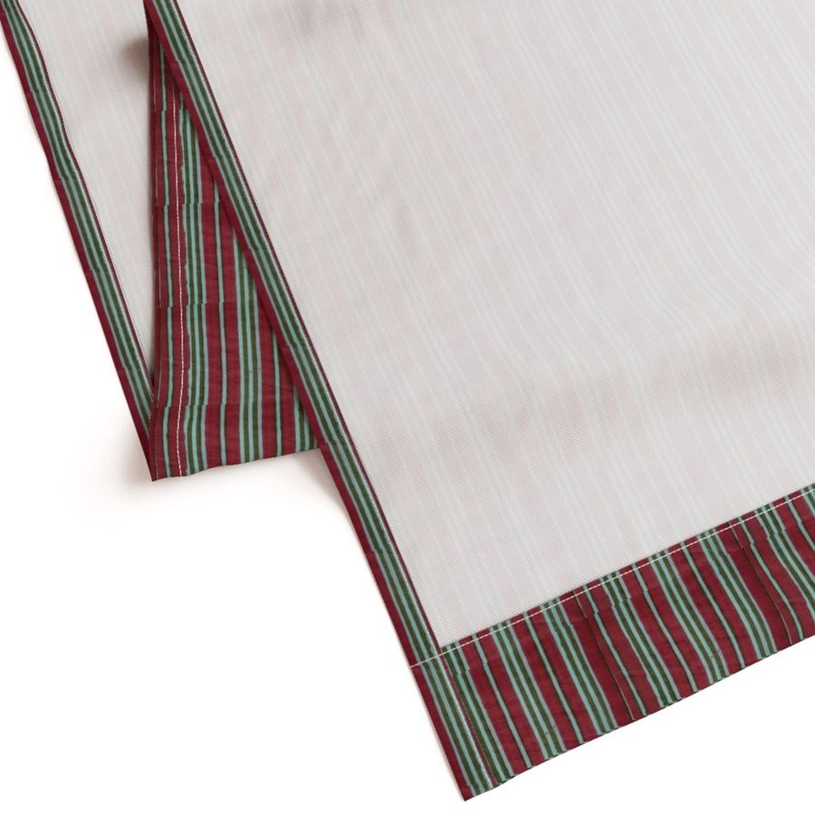 Red and Green Colour Hand Block Print Curtain & Drapes, Pure Cotton Fabric