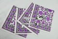 Hand Block Printed Cotton Napkins | Elegant Table Linen- Purple and Grey