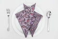 Hand Block Printed Cotton Napkins | Elegant Table Linen- Pink