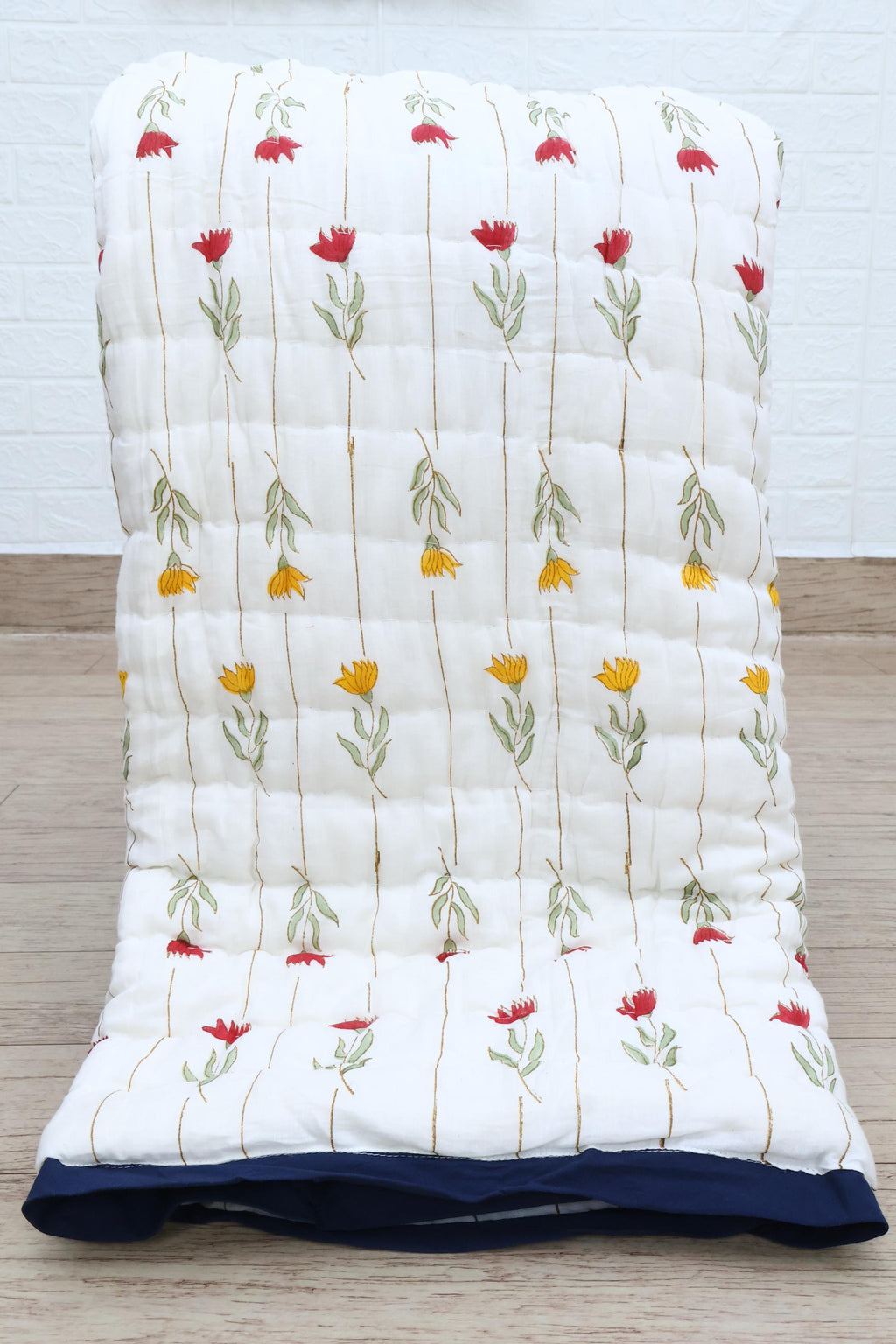 Traditional Jaipur Cotton Quilt | Floral Hand Block Print